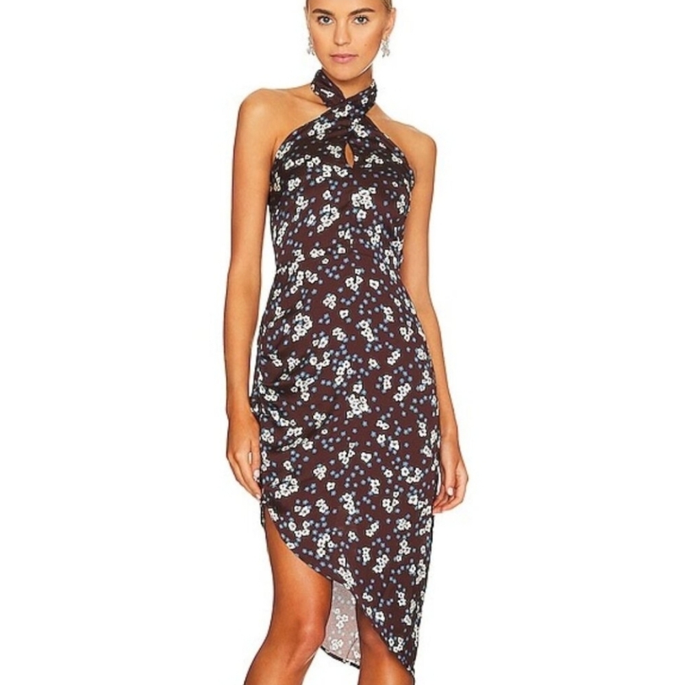 NWT $119 Heartloom - Miyako Halter Midi  Dress  Size Small